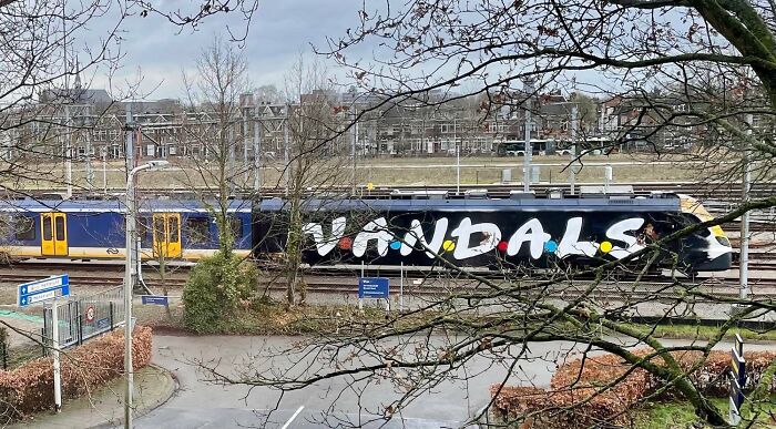 Vandals On A Dutch Train
