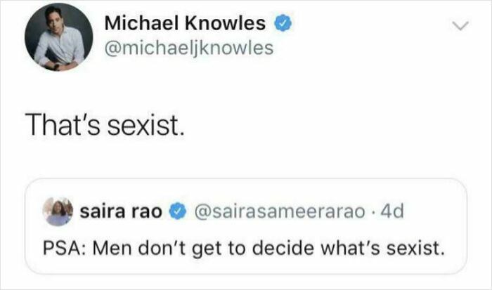 Screenshot of an online exchange showing women being called out for jerk behavior in a social media comment thread.